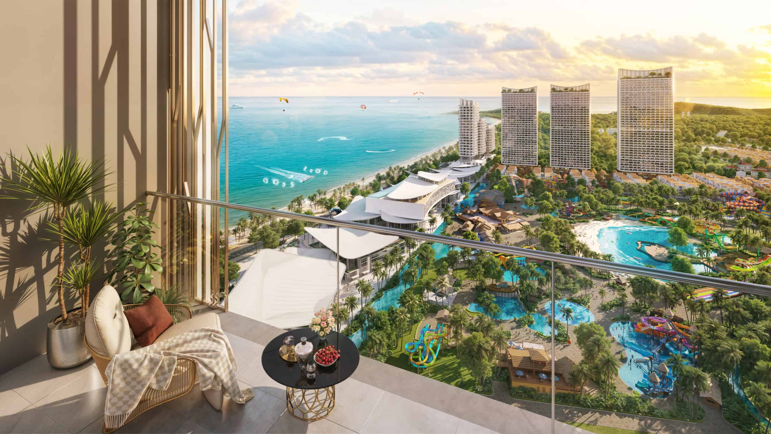 Kiến trúc cao tầng view biển